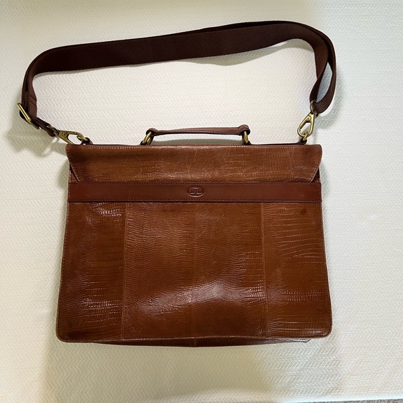 Beautiful Semi-glazed Genuine Leather Messenger Bag - Fossil - Picture 3 of 6
